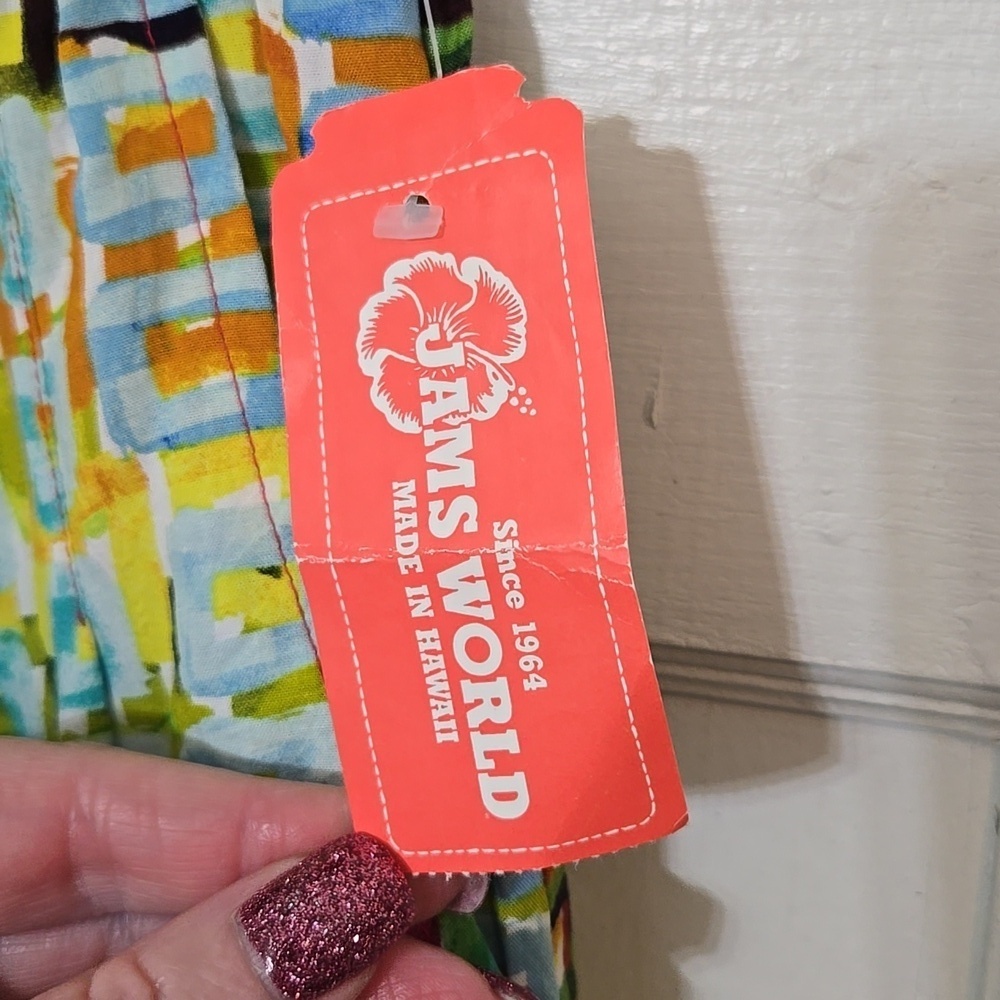 Jams WORLD ROAD Trip Pattern Color Boho Geometric Women Small Wide Leg Pantsππ - Picture 4 of 6